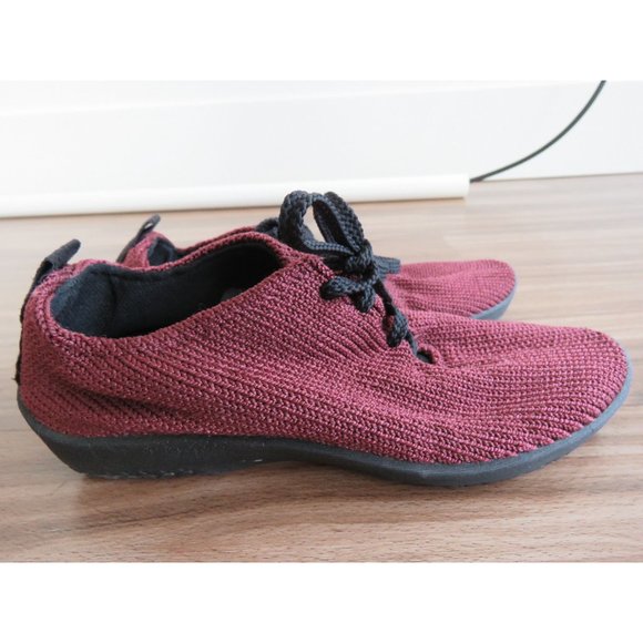 ARCOPEDICO LS Knit Sneaker Walkings Shoes in Bordeaux - Size EU 36 / US 5.5 - Picture 2 of 14